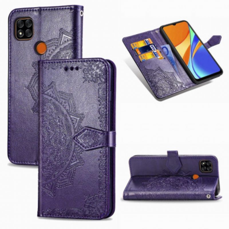 Peňaženkový Kryt Xiaomi Redmi 9C Mandala V Stredoveku