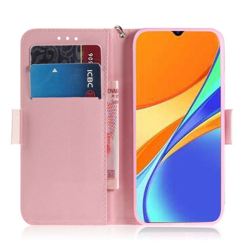 Peňaženkový Kryt Xiaomi Redmi 9C Popruhová Pumpa