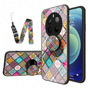 Kryt Na Realme 12 Pro / 12 Pro Plus Patchwork Support A Lanyard