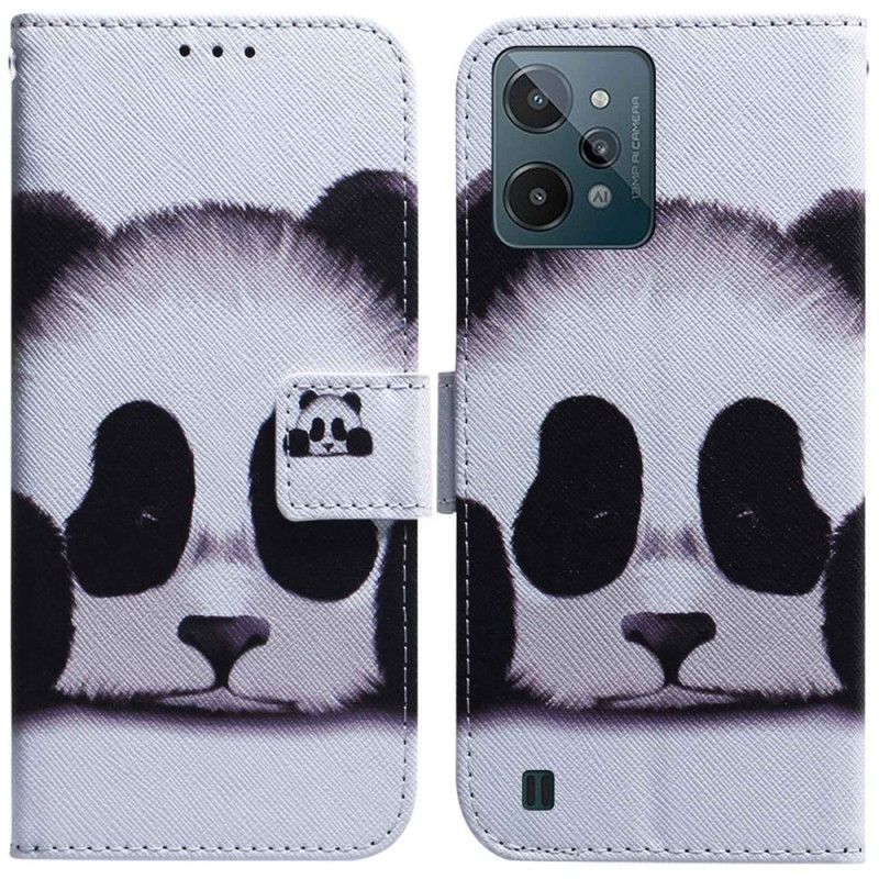 Kožené Puzdro Realme C31 Roztomilá Panda