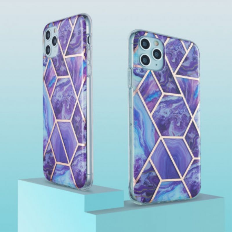 Kryt iPhone 11 Pro Max Geometria Silikónového Mramoru