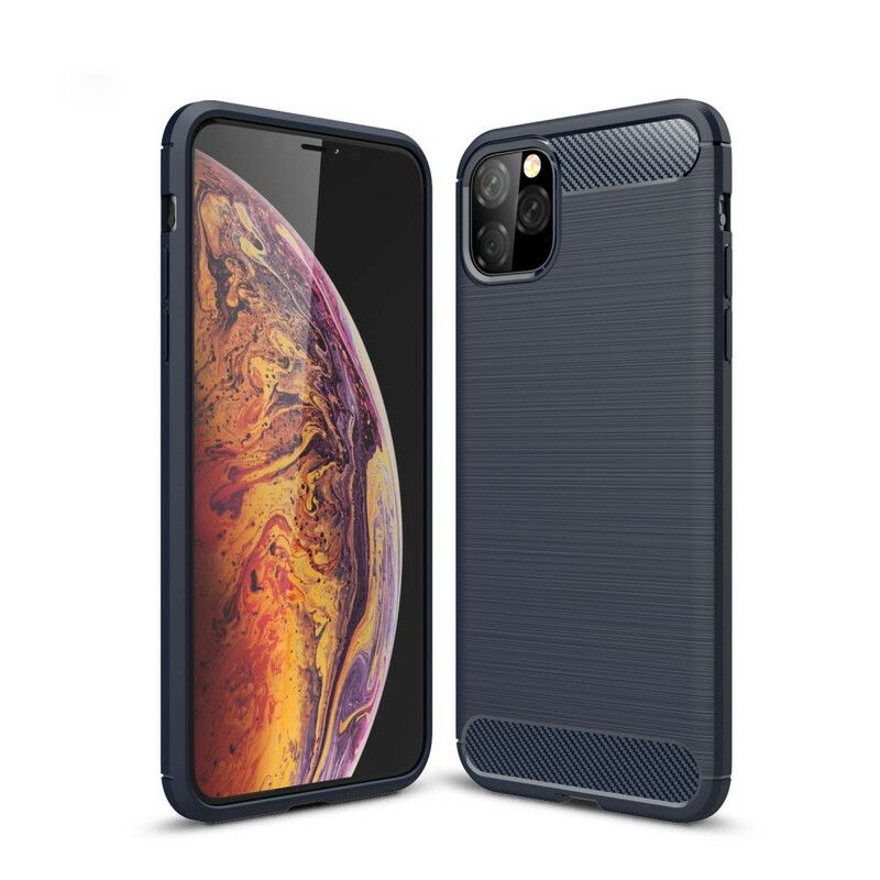 Kryt iPhone 11 Pro Max Kartáčované Uhlíkové Vlákno