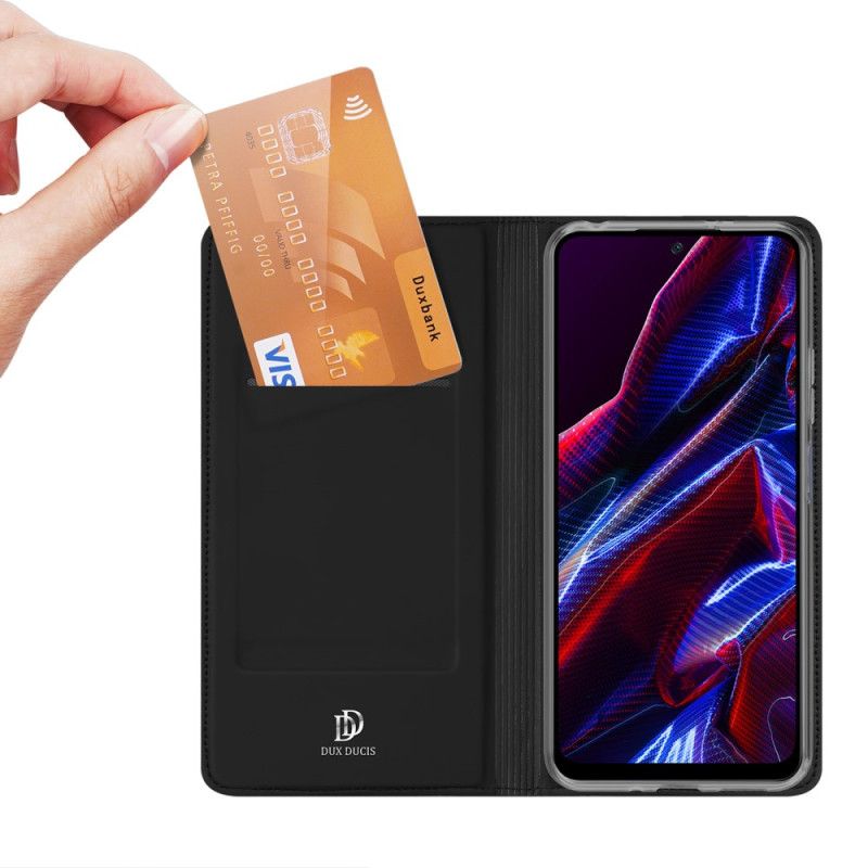 Flipové Puzdro Xiaomi Redmi Note 12 5G Kožené Puzdro Séria Skin-pro Dux Ducis