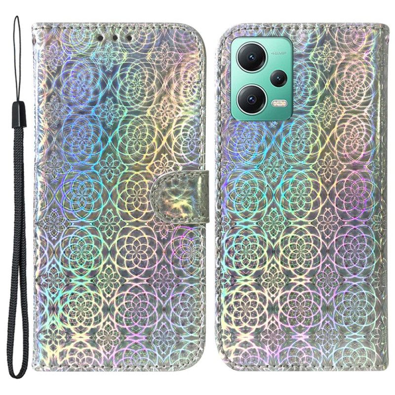 Kožené Puzdro Xiaomi Redmi Note 12 5G Disco-štýl