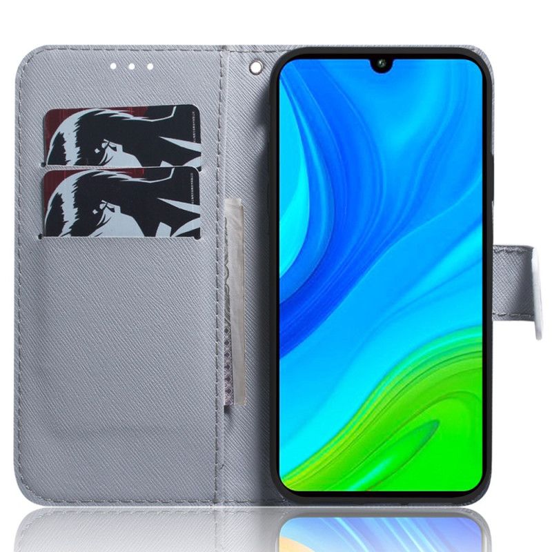 Kožené Puzdro Xiaomi Redmi Note 12 5G Maľba Strappy Owls