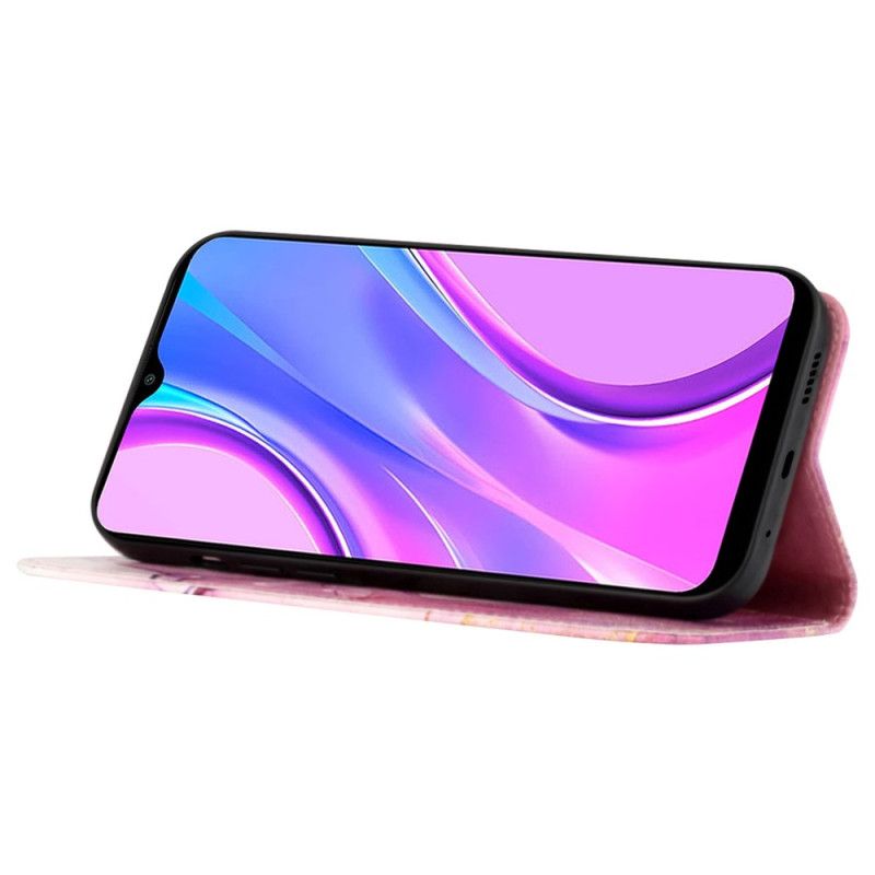 Kožené Puzdro Xiaomi Redmi Note 12 5G Mramorový Popruh Na Rameno