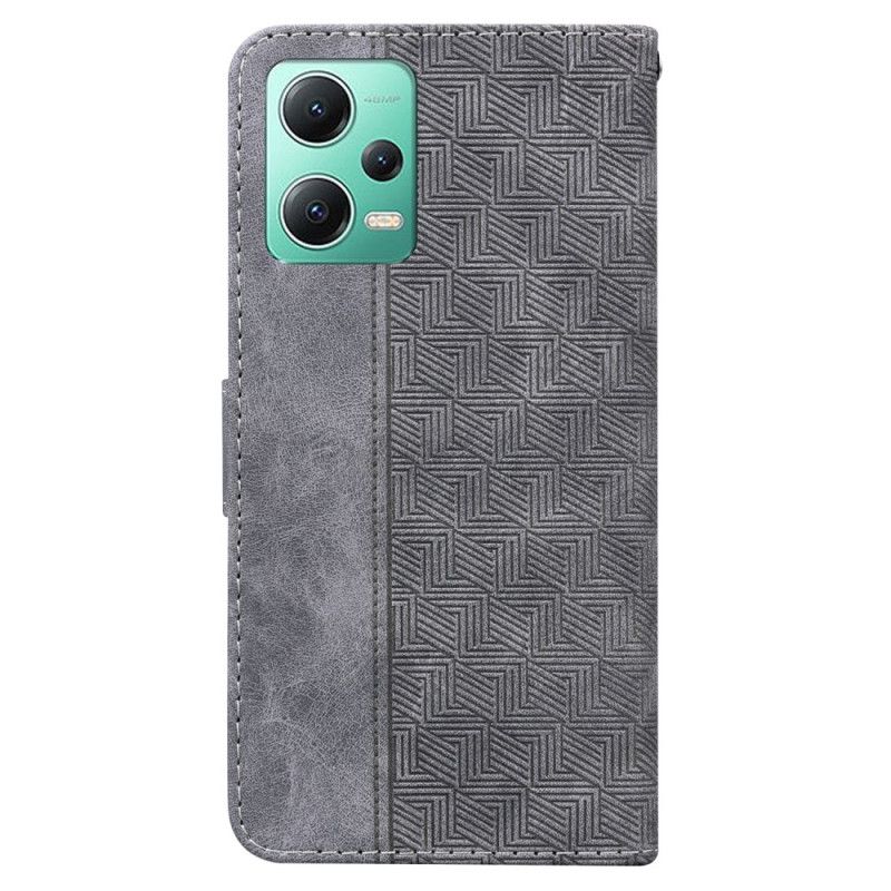 Kožené Puzdro Xiaomi Redmi Note 12 5G Remienok Vzor