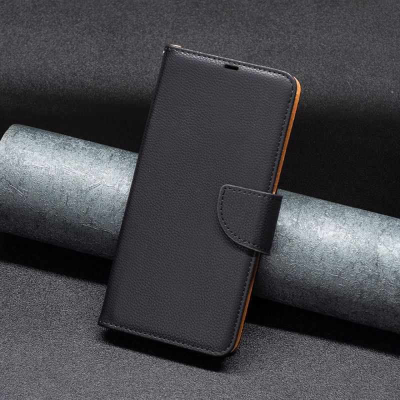 Kožené Puzdro Xiaomi Redmi Note 12 5G Šikmá Spona Z Liči