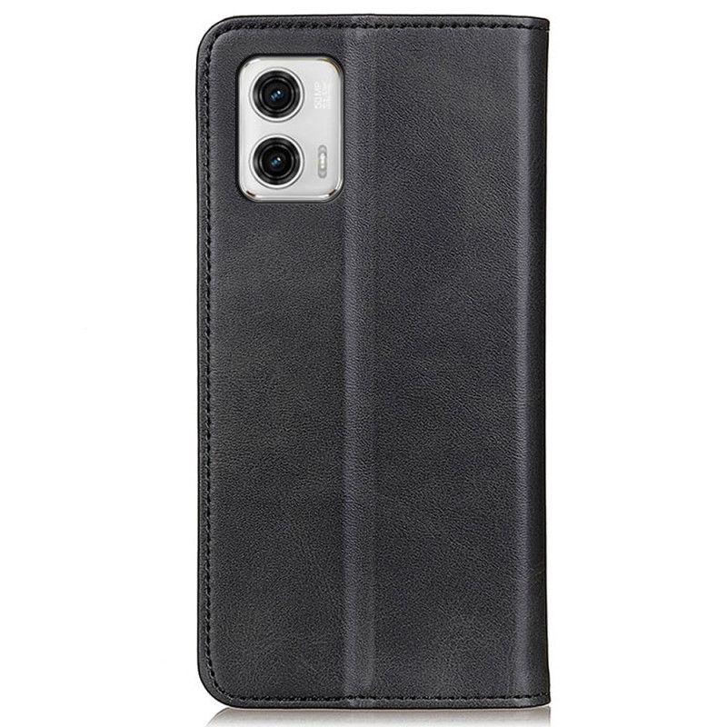 Flipové Puzdro Moto G73 5G Kožené Puzdro Elegancia Štiepaná Koža