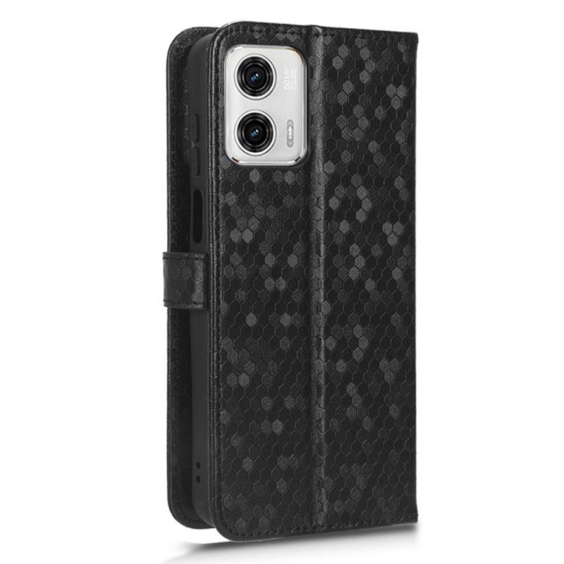 Kožené Puzdro Moto G73 5G 3d Strappy Design