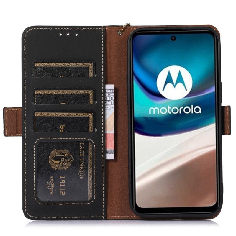 Kožené Puzdro Moto G73 5G Rfid Z Pravej Kože