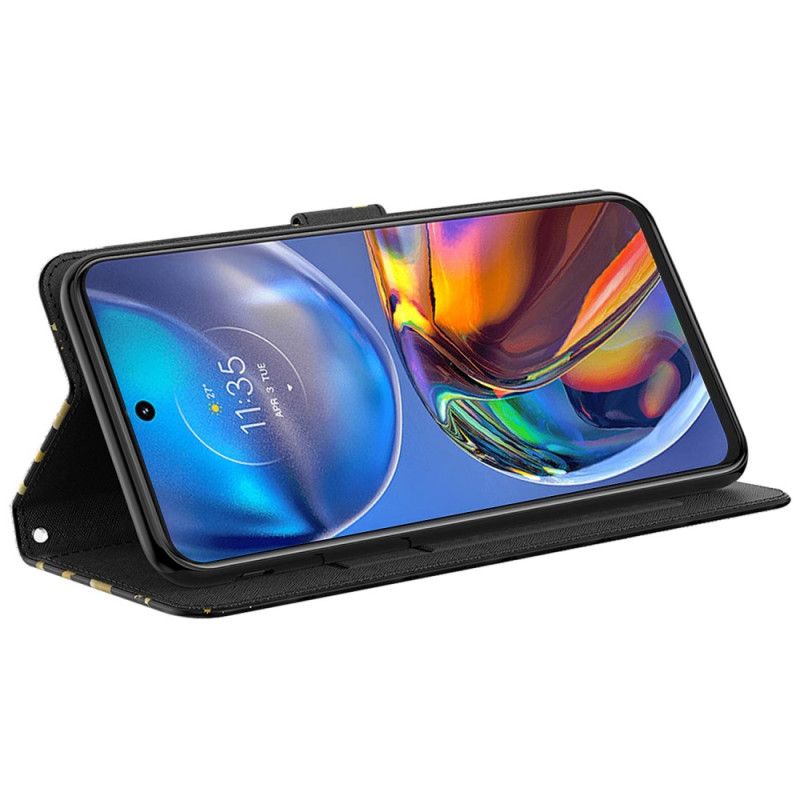 Kožené Puzdro Moto G73 5G Tangá Butterflies