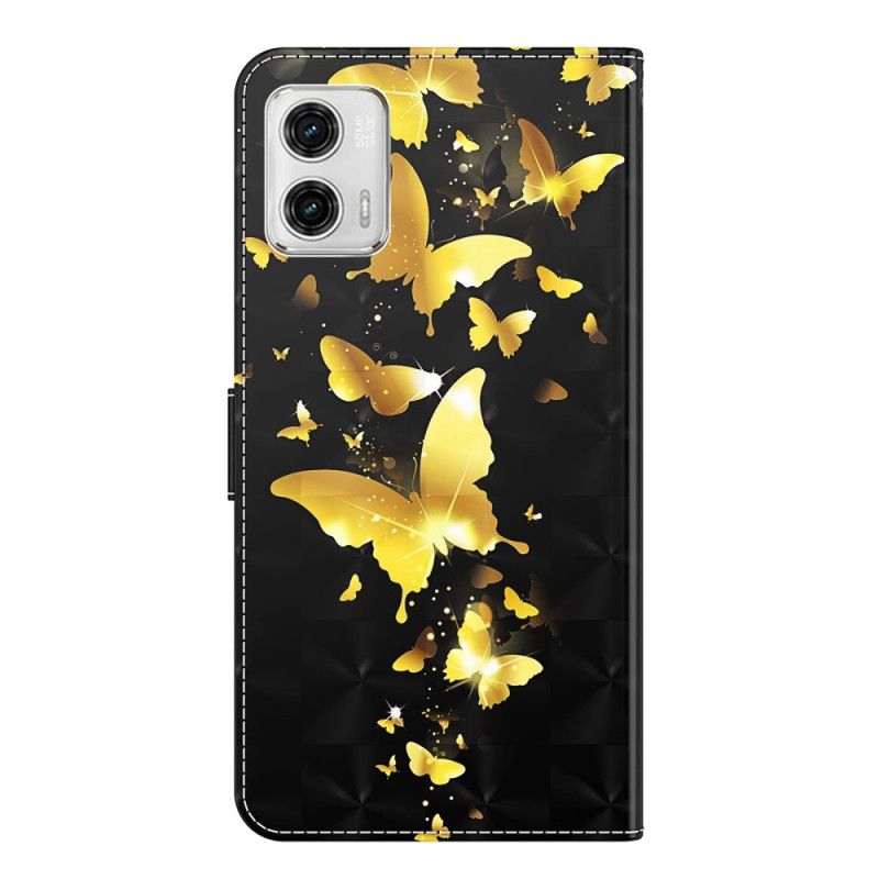 Kožené Puzdro Moto G73 5G Tangá Butterflies