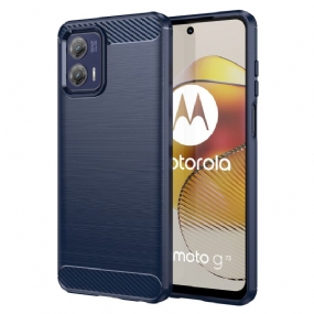 Kryt Moto G73 5G Kartáčované Uhlíkové Vlákno