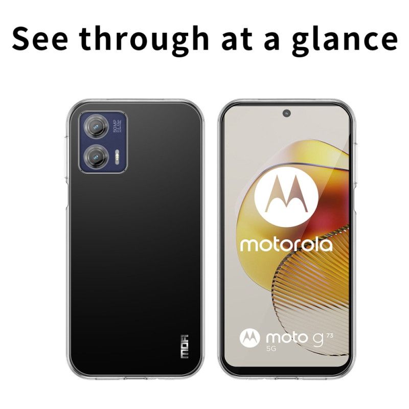 Kryt Moto G73 5G Transparentná Mofi