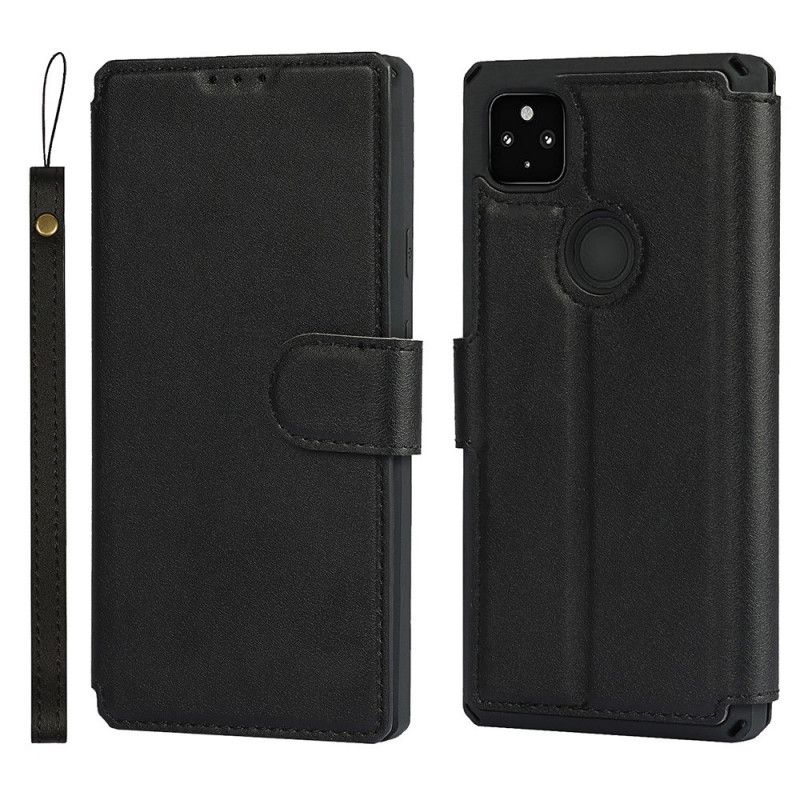 Kožené Puzdro Google Pixel 4A Remienok Z Umelej Kože