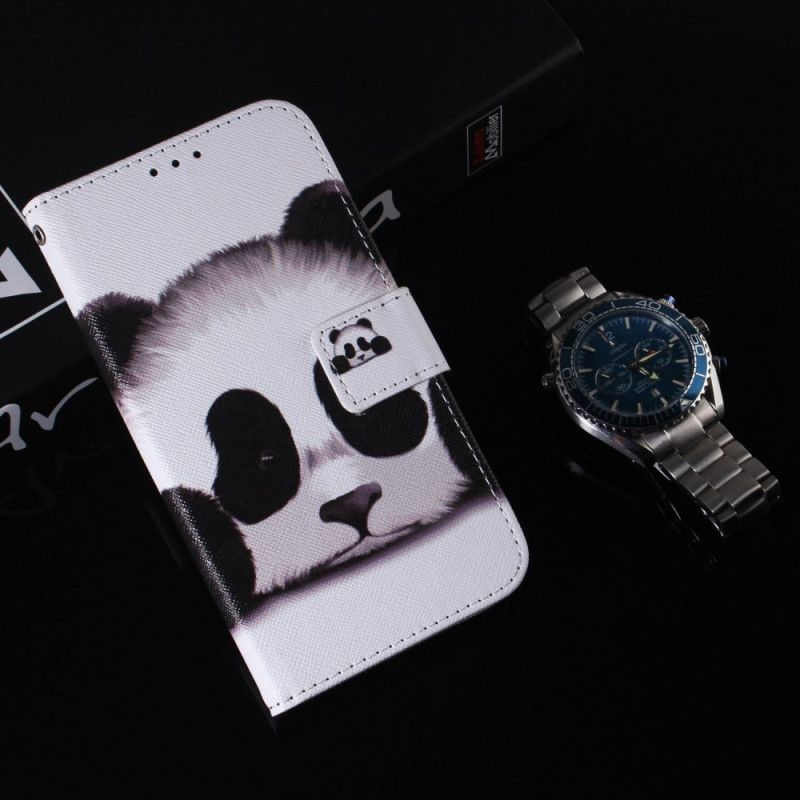 Kožené Puzdro Samsung Galaxy M13 Strappy Panda