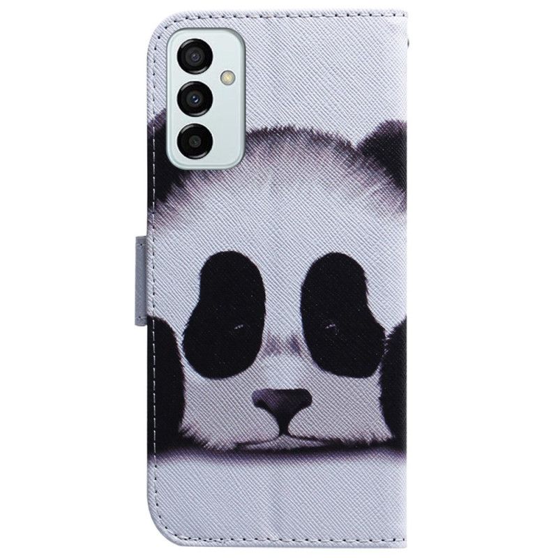 Kožené Puzdro Samsung Galaxy M13 Strappy Panda