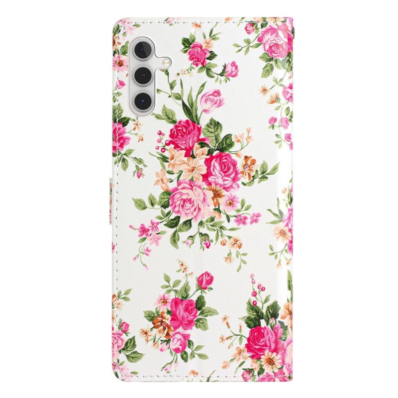 Flipové Puzdro Samsung Galaxy A54 5G Remienok Liberty Flowers