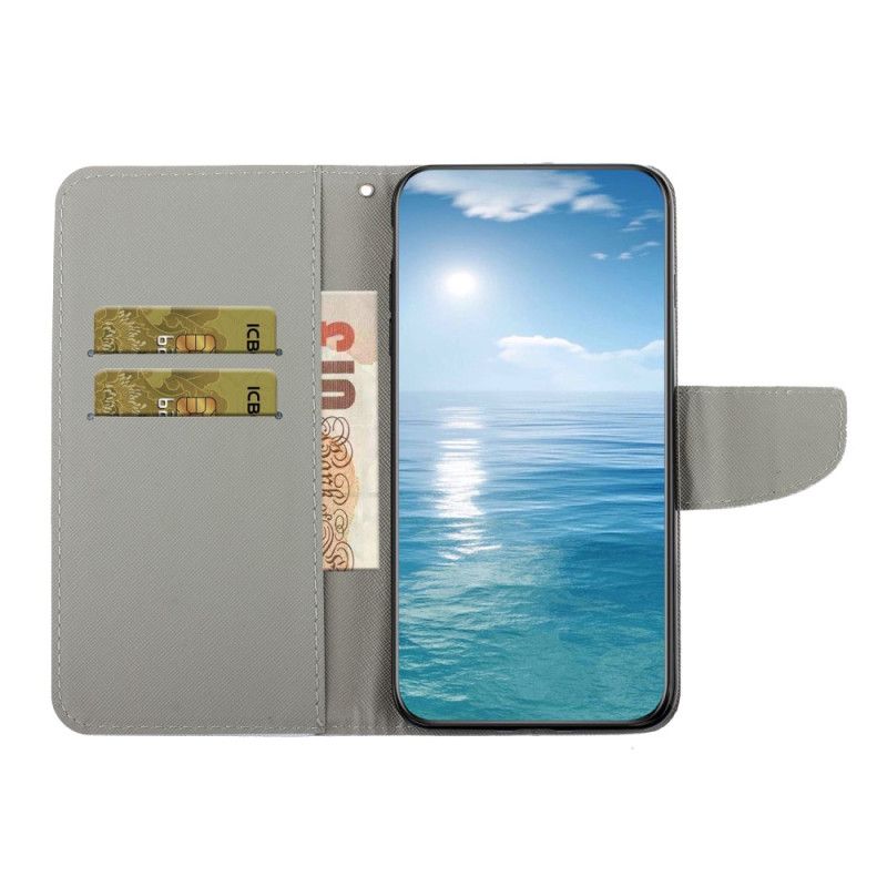 Kožené Puzdro Samsung Galaxy A54 5G Patchwork S Lanyardom