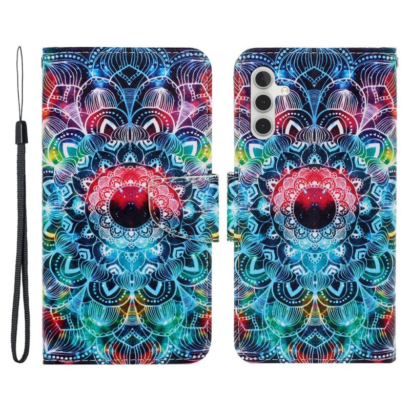 Kožené Puzdro Samsung Galaxy A54 5G Strappy Mandala