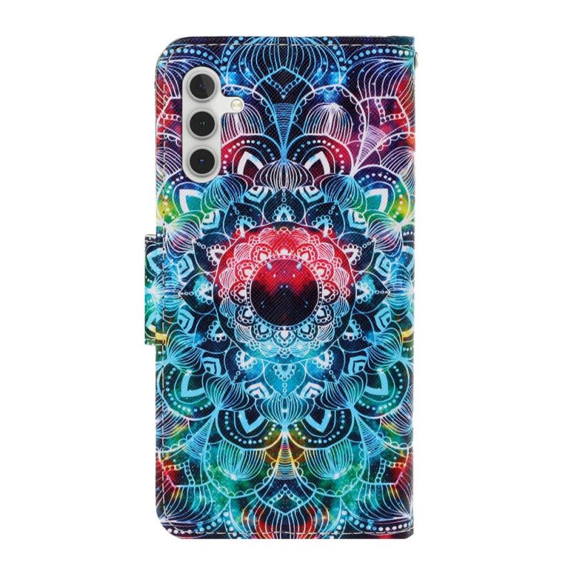 Kožené Puzdro Samsung Galaxy A54 5G Strappy Mandala