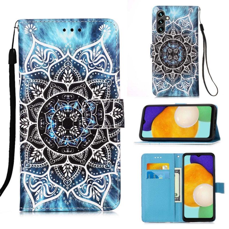 Kožené Puzdro Samsung Galaxy A54 5G Strappy Mandala