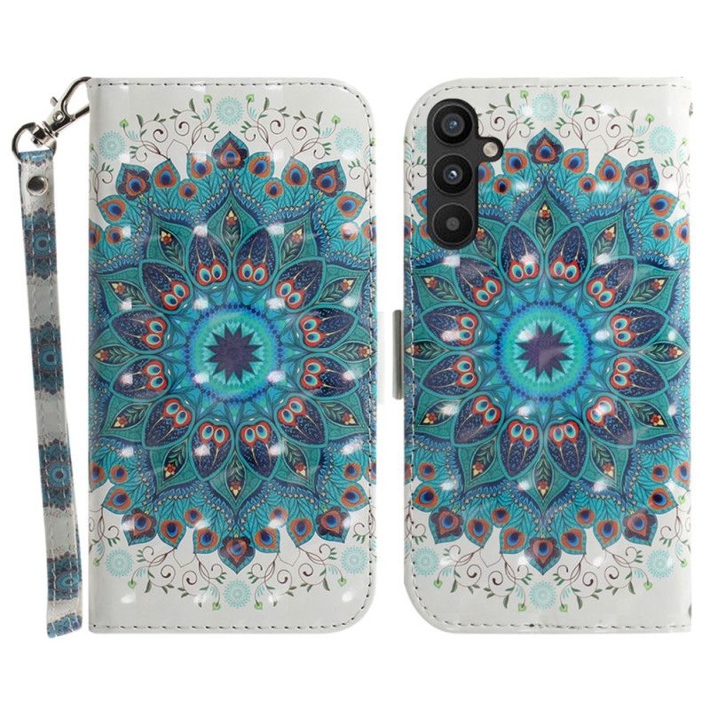 Kožené Puzdro Samsung Galaxy A54 5G Strappy Mandala