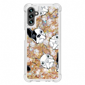 Kryt Samsung Galaxy A54 5G Pán Dog Sequins