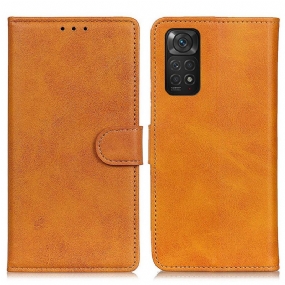 Kožené Puzdro Xiaomi Redmi Note 11 / 11S Efekt Retro Matnej Kože