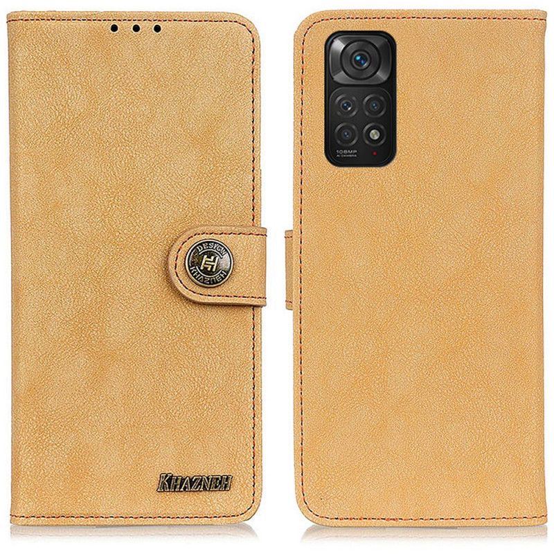 Kožené Puzdro Xiaomi Redmi Note 11 / 11S Khazneh Retro Štiepaná Koža