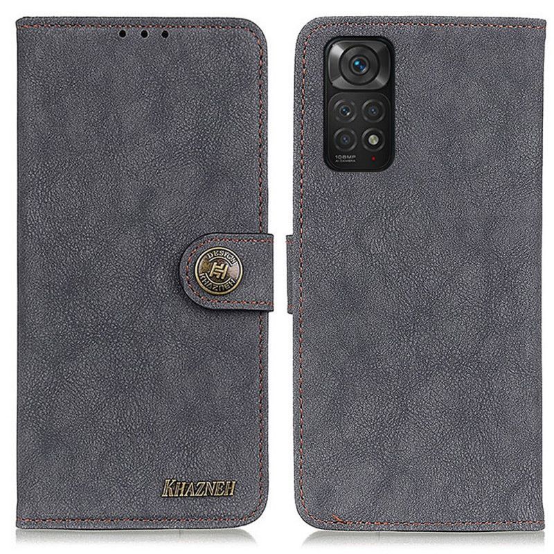 Kožené Puzdro Xiaomi Redmi Note 11 / 11S Khazneh Retro Štiepaná Koža