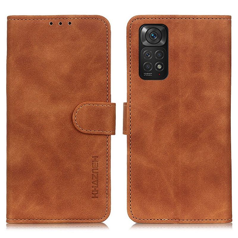 Kožené Puzdro Xiaomi Redmi Note 11 / 11S Khazneh Vintage Kožený Efekt