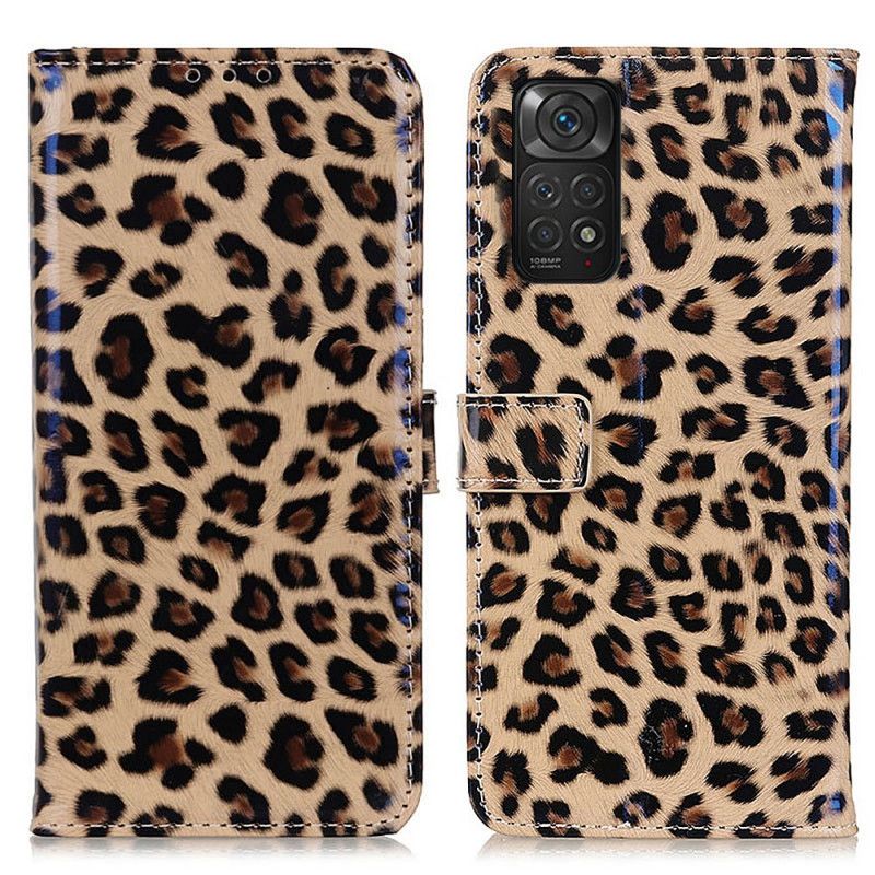 Kožené Puzdro Xiaomi Redmi Note 11 / 11S Obyčajný Leopard