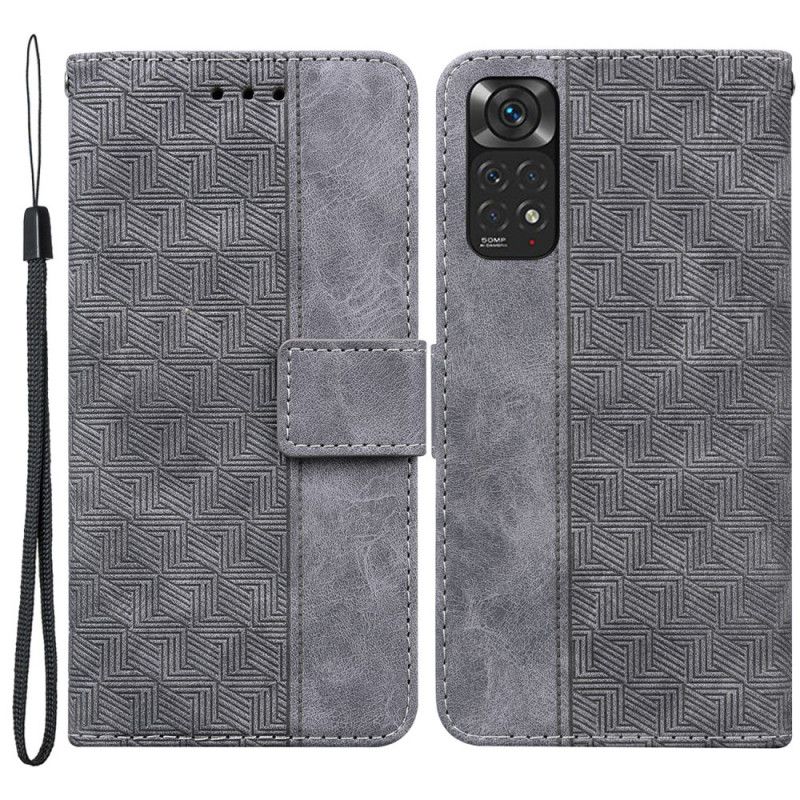 Kožené Puzdro Xiaomi Redmi Note 11 / 11S Remienok Vzor