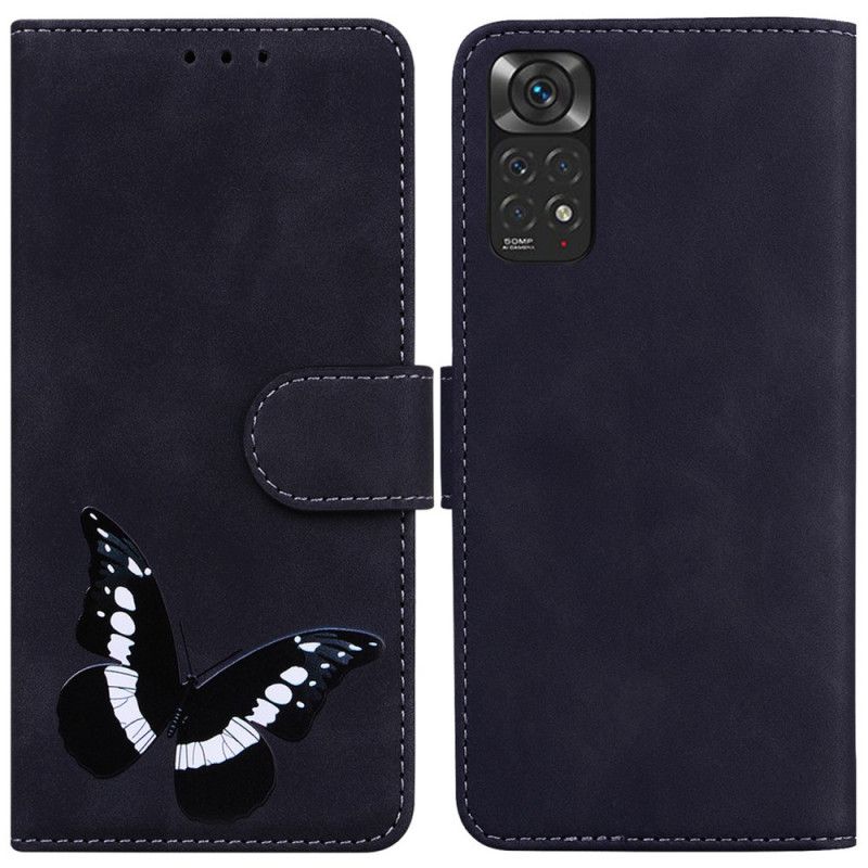 Kožené Puzdro Xiaomi Redmi Note 11 / 11S Skin-touch Butterfly