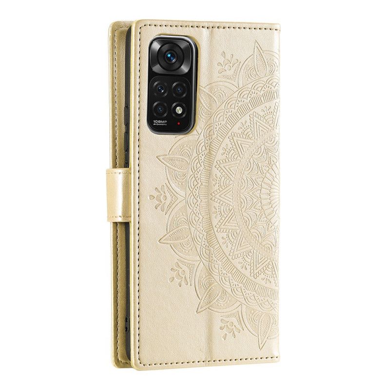 Kožené Puzdro Xiaomi Redmi Note 11 / 11S Slnečná Mandala