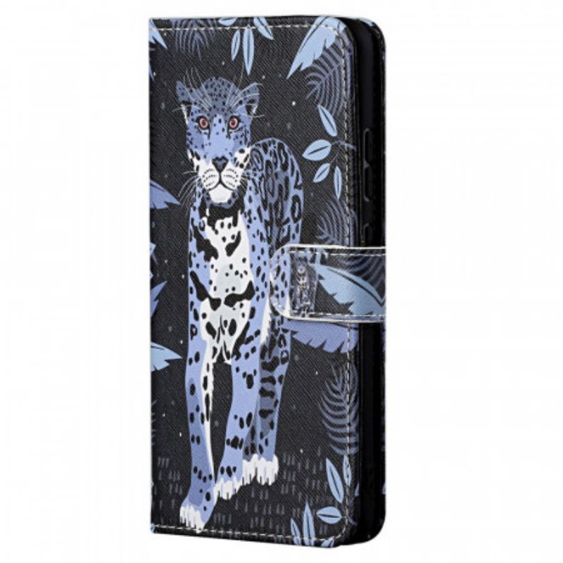 Kožené Puzdro Xiaomi Redmi Note 11 / 11S Strappy Leopard