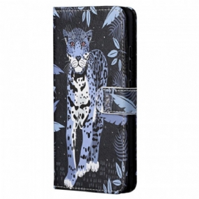 Kožené Puzdro Xiaomi Redmi Note 11 / 11S Strappy Leopard