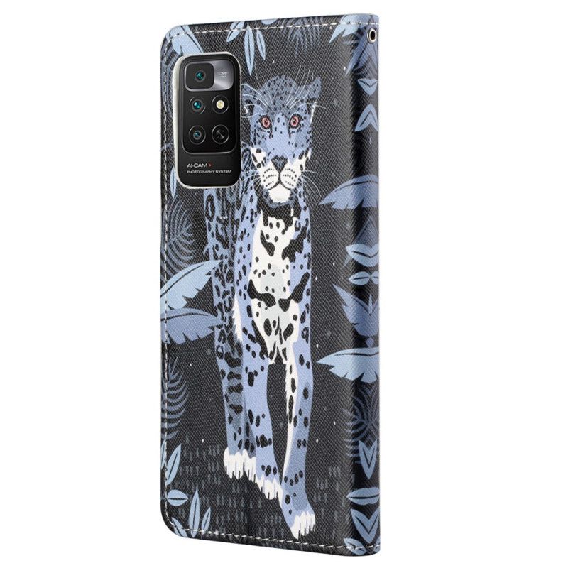 Kožené Puzdro Xiaomi Redmi Note 11 / 11S Strappy Leopard