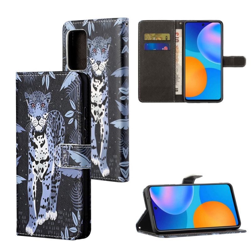 Kožené Puzdro Xiaomi Redmi Note 11 / 11S Strappy Leopard