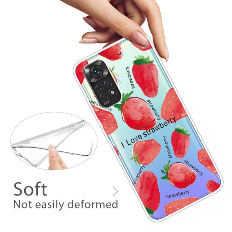 Kryt Xiaomi Redmi Note 11 / 11S Jahody / I Love Strawberry