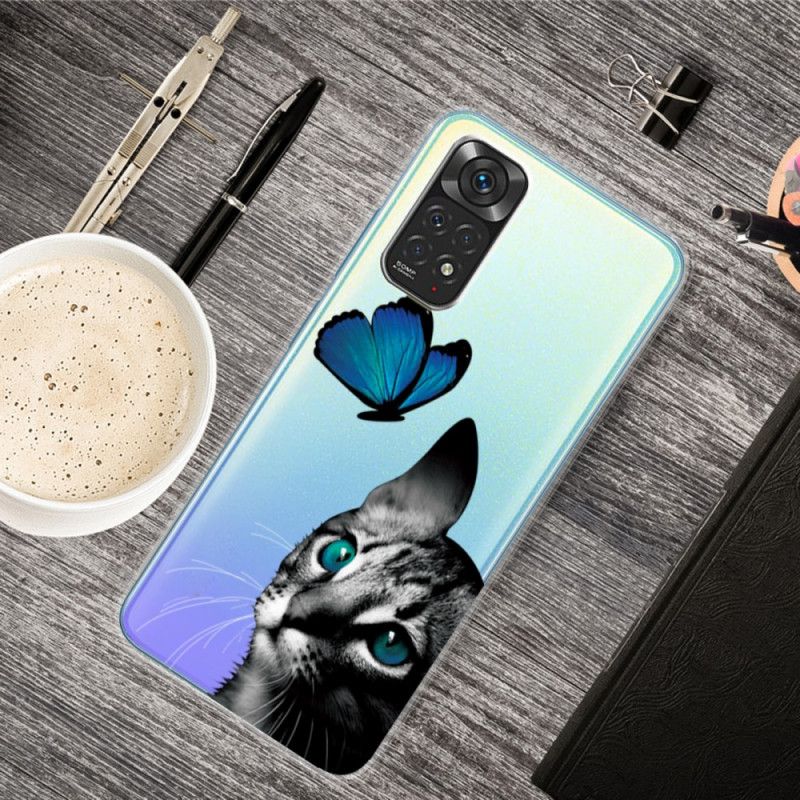 Kryt Xiaomi Redmi Note 11 / 11S Mačka A Motýľ