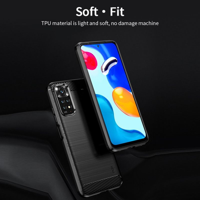 Kryt Xiaomi Redmi Note 11 / 11S Mofi Brúsené Uhlíkové Vlákno