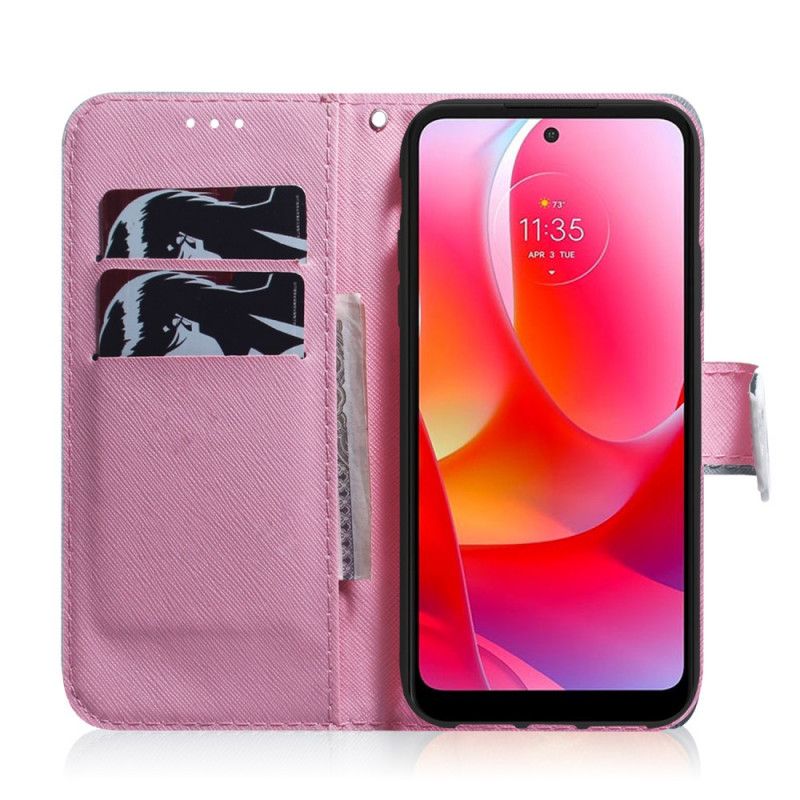 Peňaženkový Kryt Xiaomi Redmi Note 11 / 11S Kvet Dusty Pink