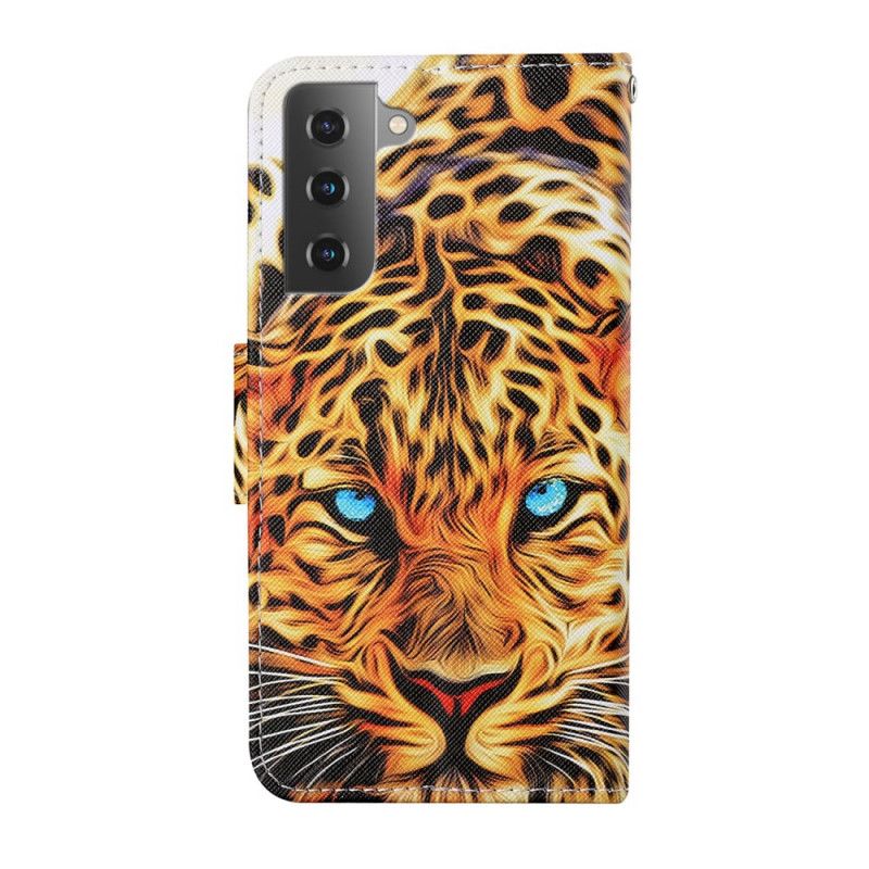 Kožené Puzdro Samsung Galaxy S22 Plus 5G Tiger S Lanyardom