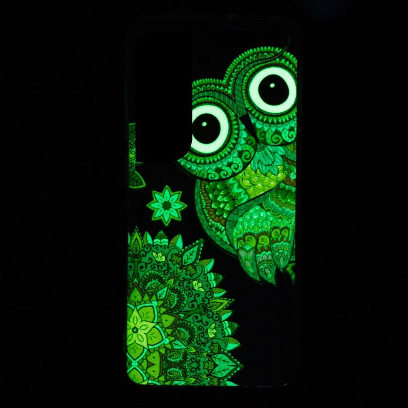 Kryt Samsung Galaxy S22 Plus 5G Fluorescenčná Mandala Sova