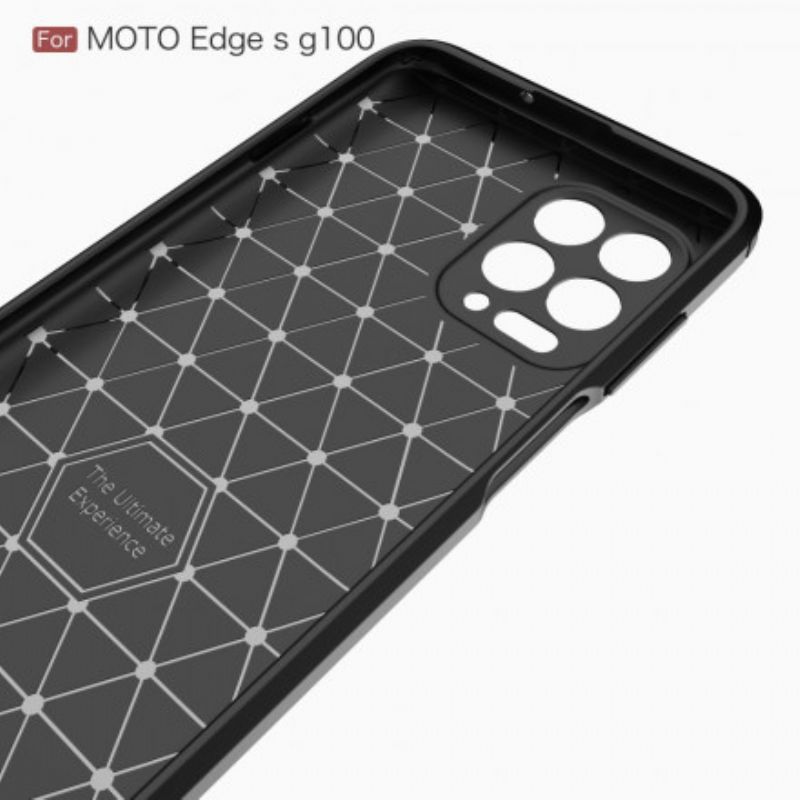 Kryt Moto G100 Kartáčované Uhlíkové Vlákno