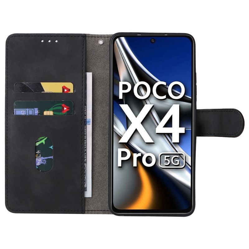 Flipové Puzdro Poco X4 Pro 5G Štýl Hladkej Kože