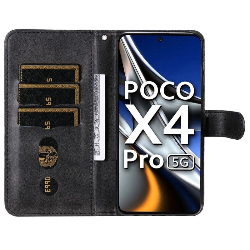 Kožené Puzdro Poco X4 Pro 5G Peňaženka